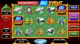 Monopoly Big Event demo play free 0