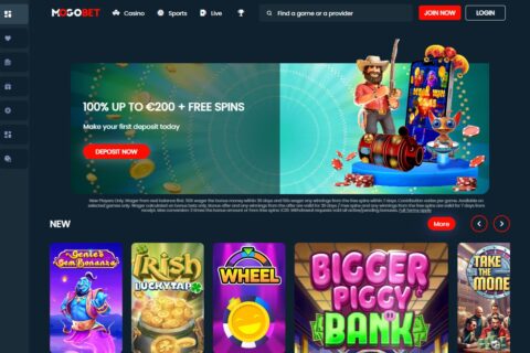 Mogobet Casino startsidan